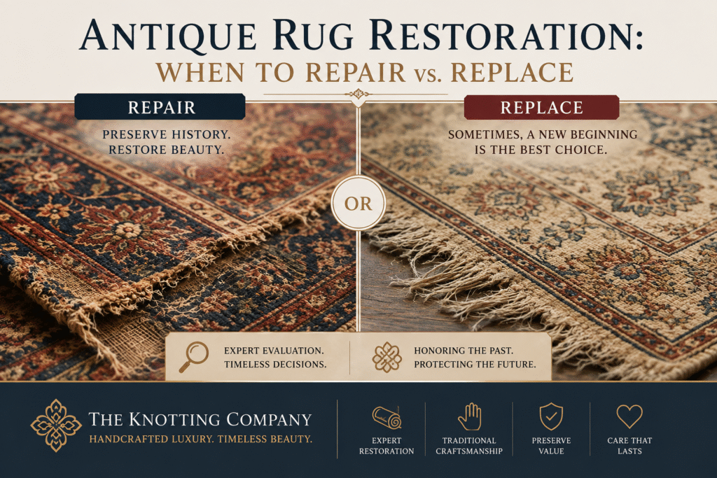 Antique Rug Restoration: When to Repair vs. Replace | The Knotting Company